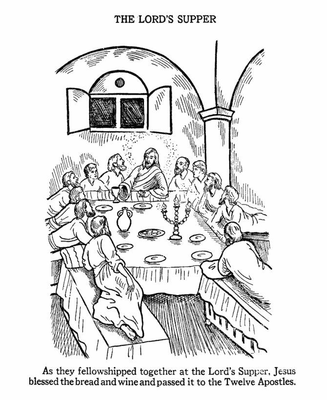 Bible easter coloring pages