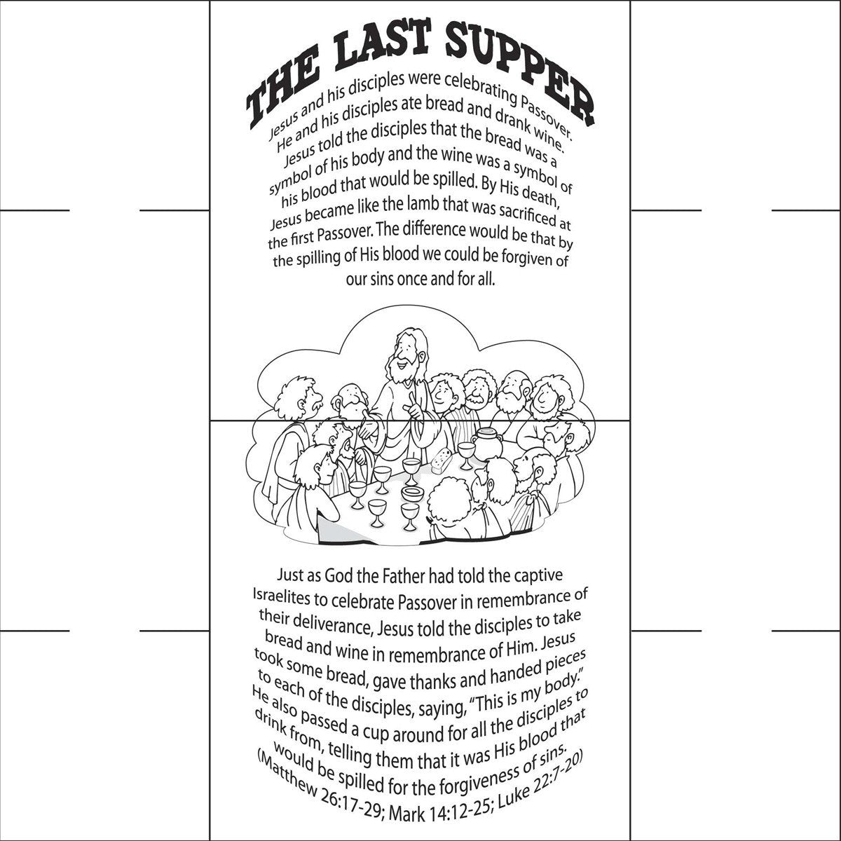 Munion and passover coloring card helps children learn what munion is about â