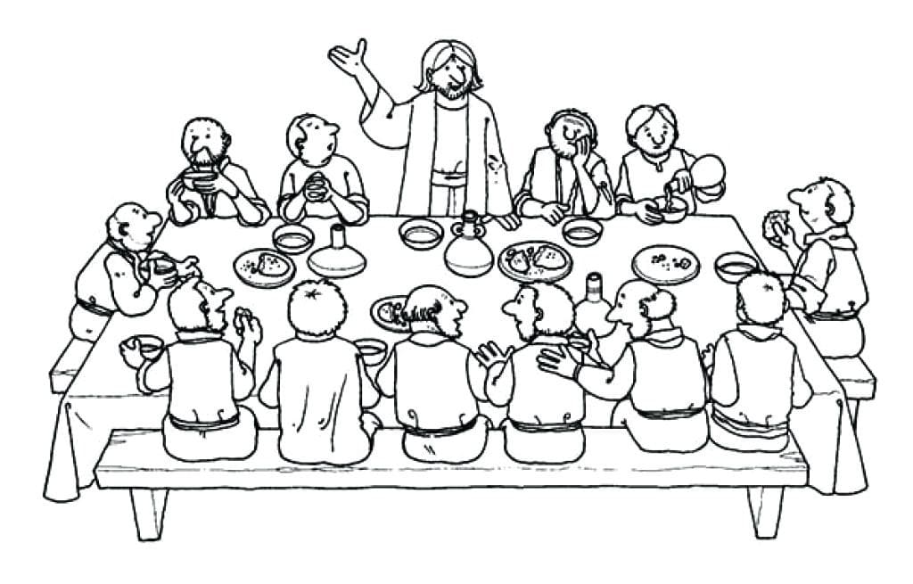 Last supper fãrbung seite