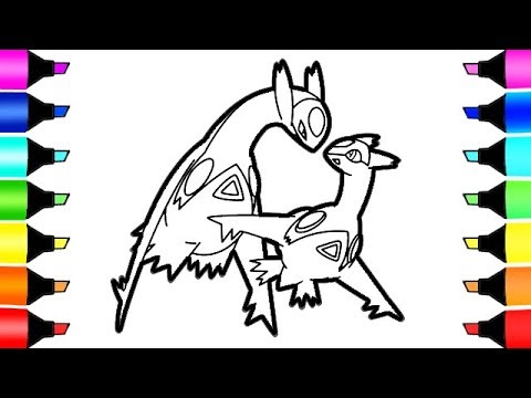 Latios and latias pokemon coloring book pages i fun colouring videos for children