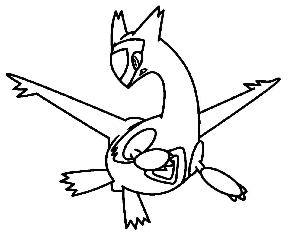 Latias coloring page