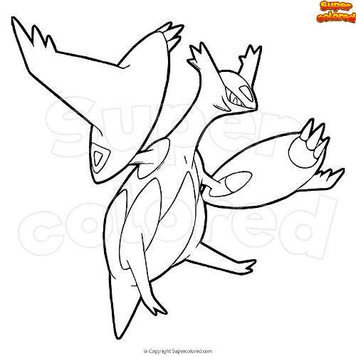 Coloring page pokemon mega latias