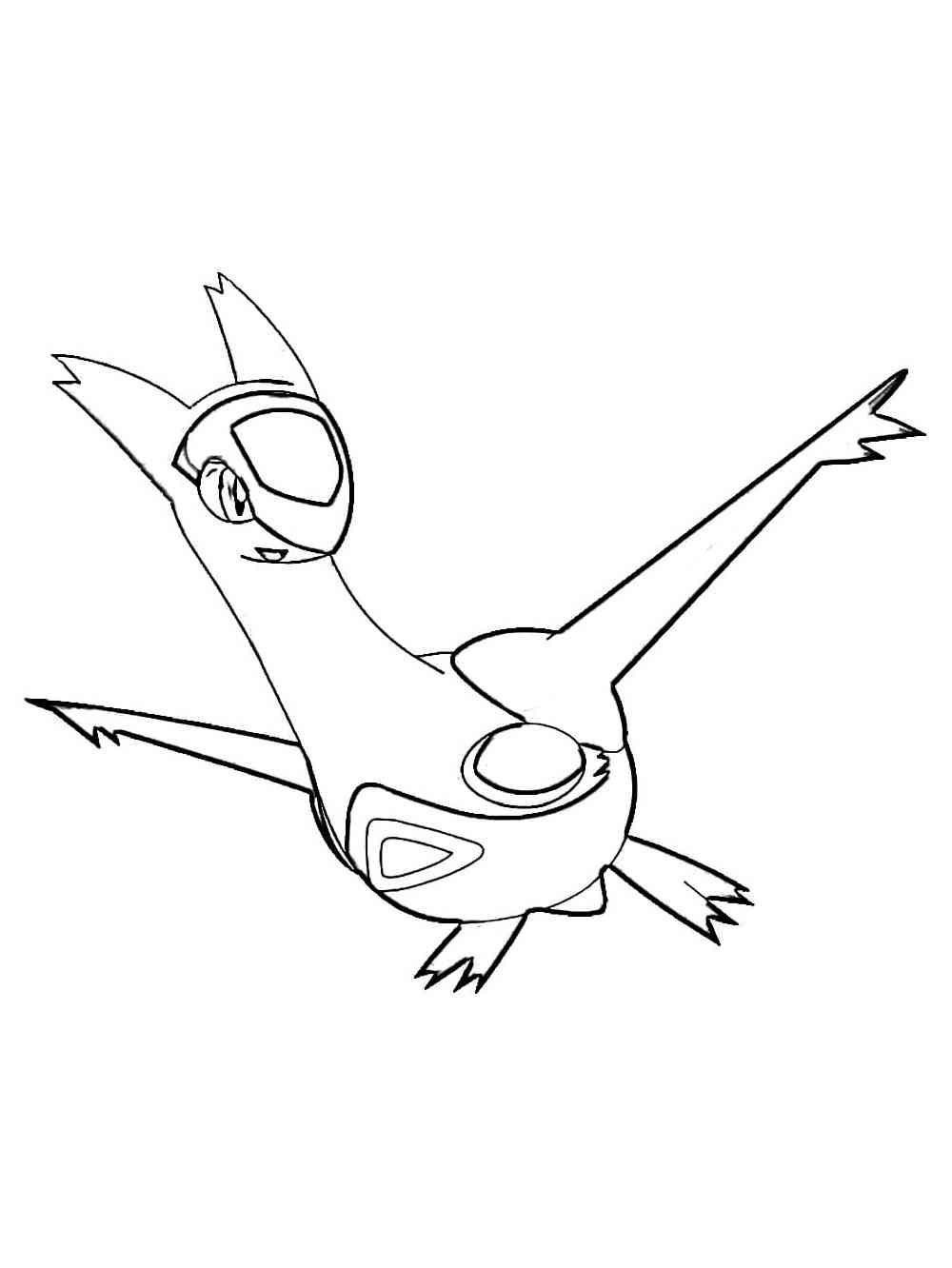 Latias pokemon coloring pages
