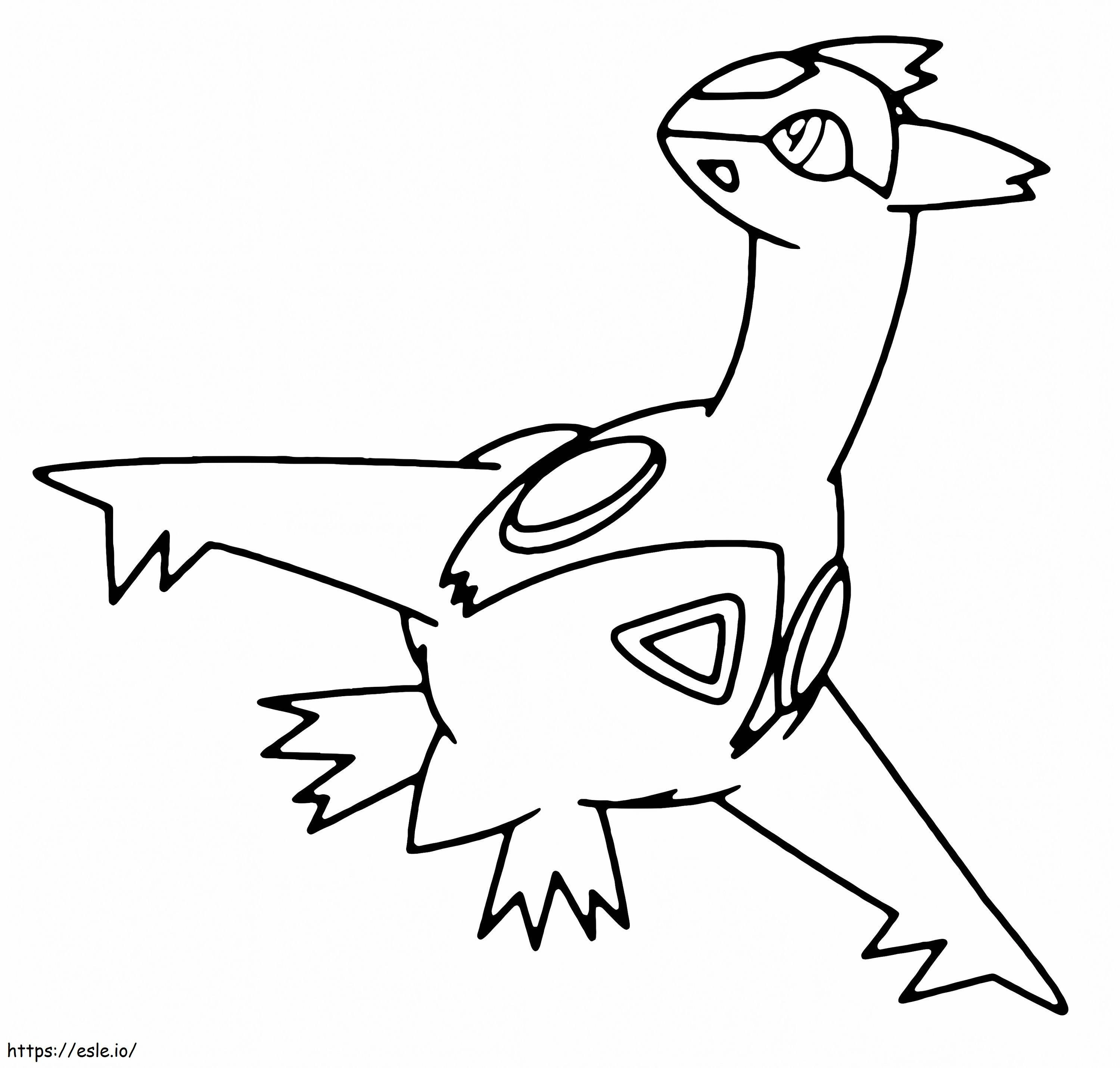 Printable latias pokemon coloring page