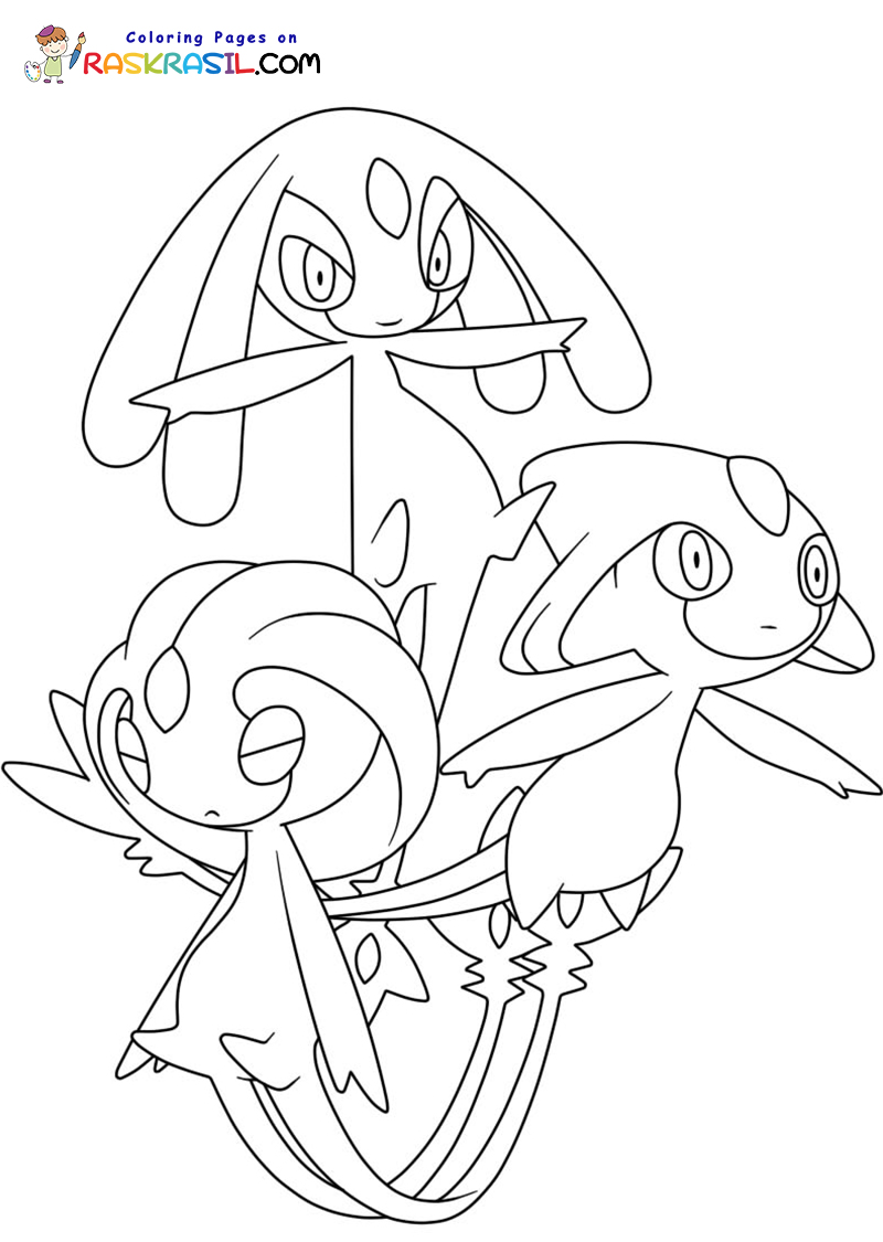 Legendary pokãmon coloring pages