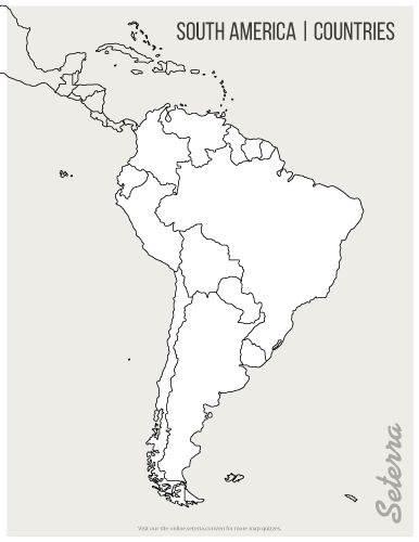 Blank printable south america countries map pdf map quiz central america map south america map