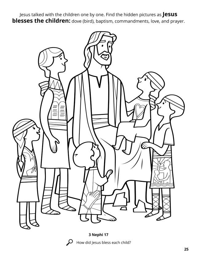 Scripture stories coloring bookâbook of mormon bless the child book of mormon stories lds coloring pages