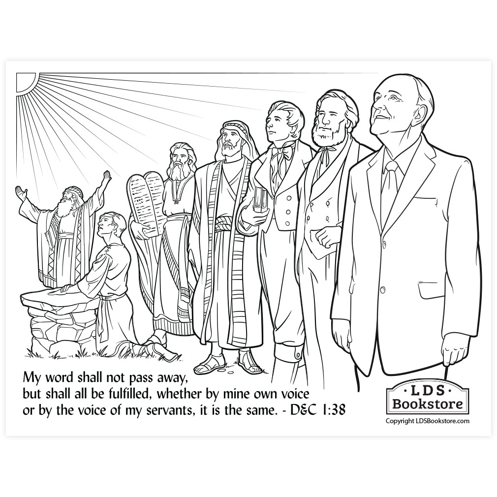 The voice of my servants coloring page