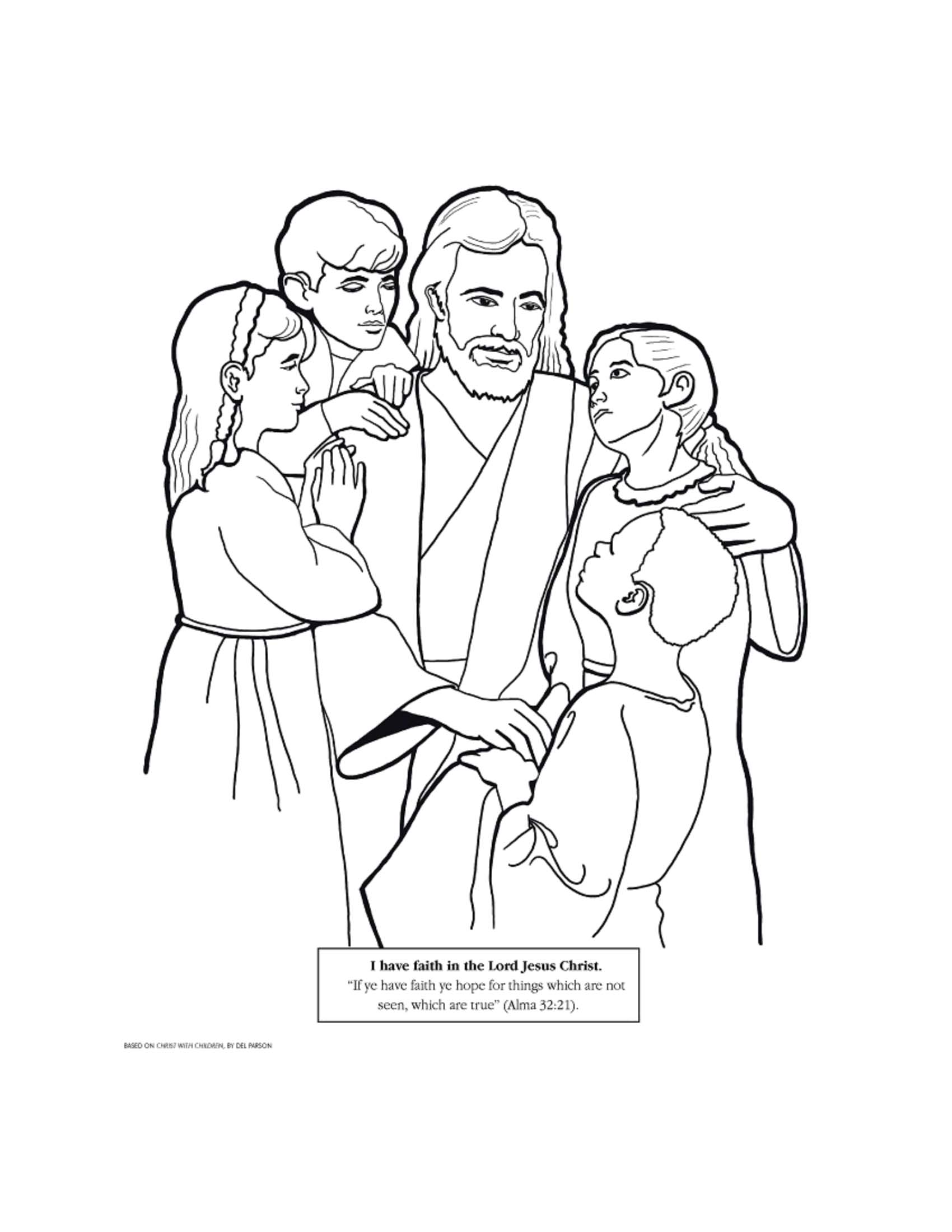 Coloring pages lds lesson ideas page