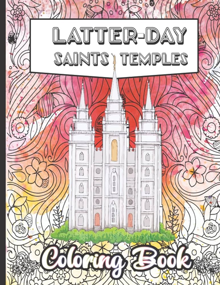 Latter day saints temples temples coloring book owens jennifer books