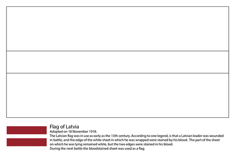 Flag of latvia coloring page free printable coloring pages