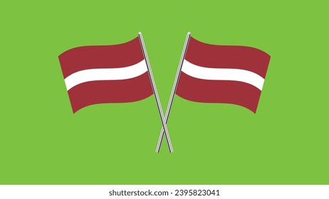Latvia flag colors over royalty