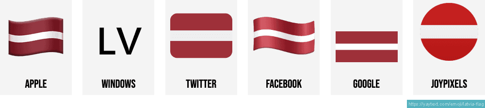 Ðð flag of latvia emoji