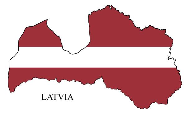 Latvia flag latvian culture backgrounds stock illustrations royalty