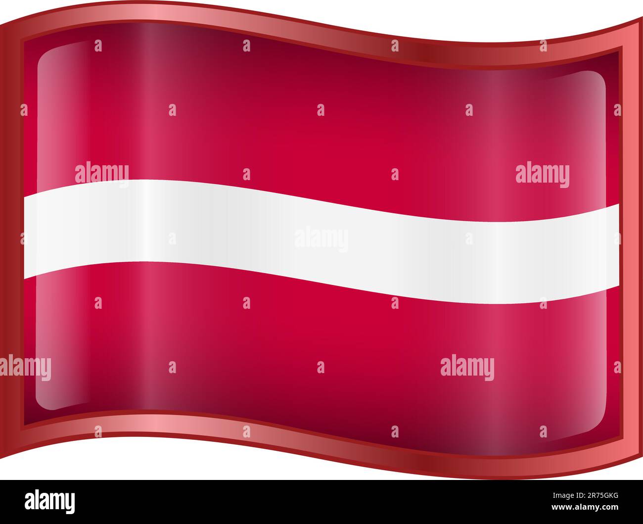 Flag of latvian stock vector images