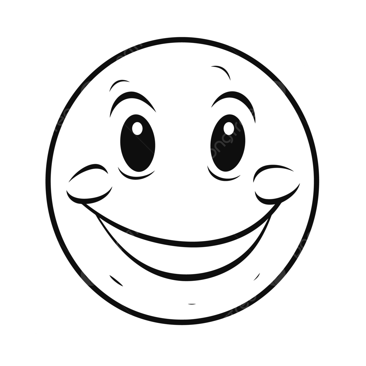 Smiling face drawing to color outline sketch vector wing drawing face drawing color drawing png and vector with transparent background for free download