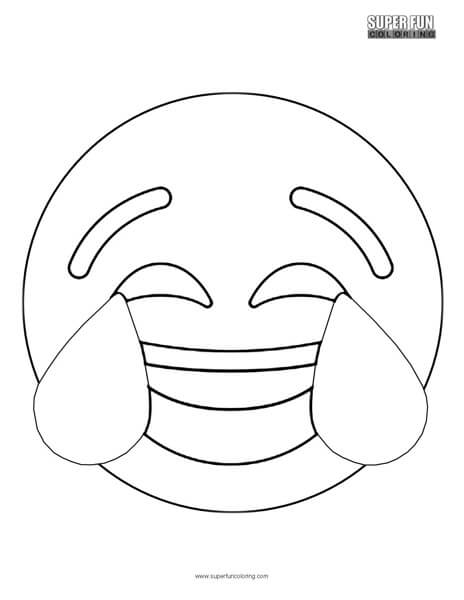 Twitter crying laugh emoji coloring