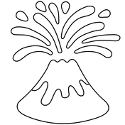 Volcano coloring pages free printable pictures