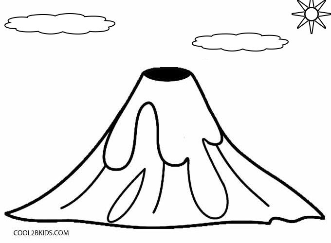 Printable volcano coloring pages for kids coolbkids coloring pages for kids coloring pages volcano