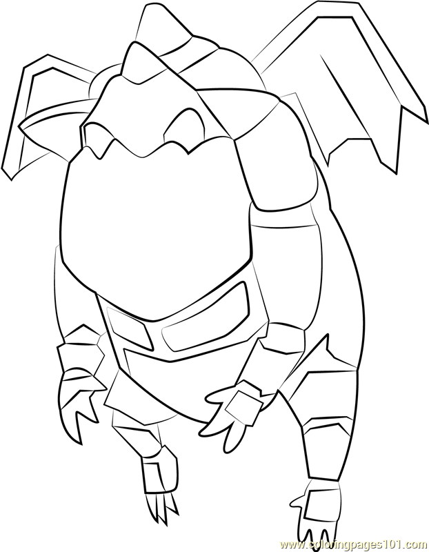 Lava hound coloring page for kids
