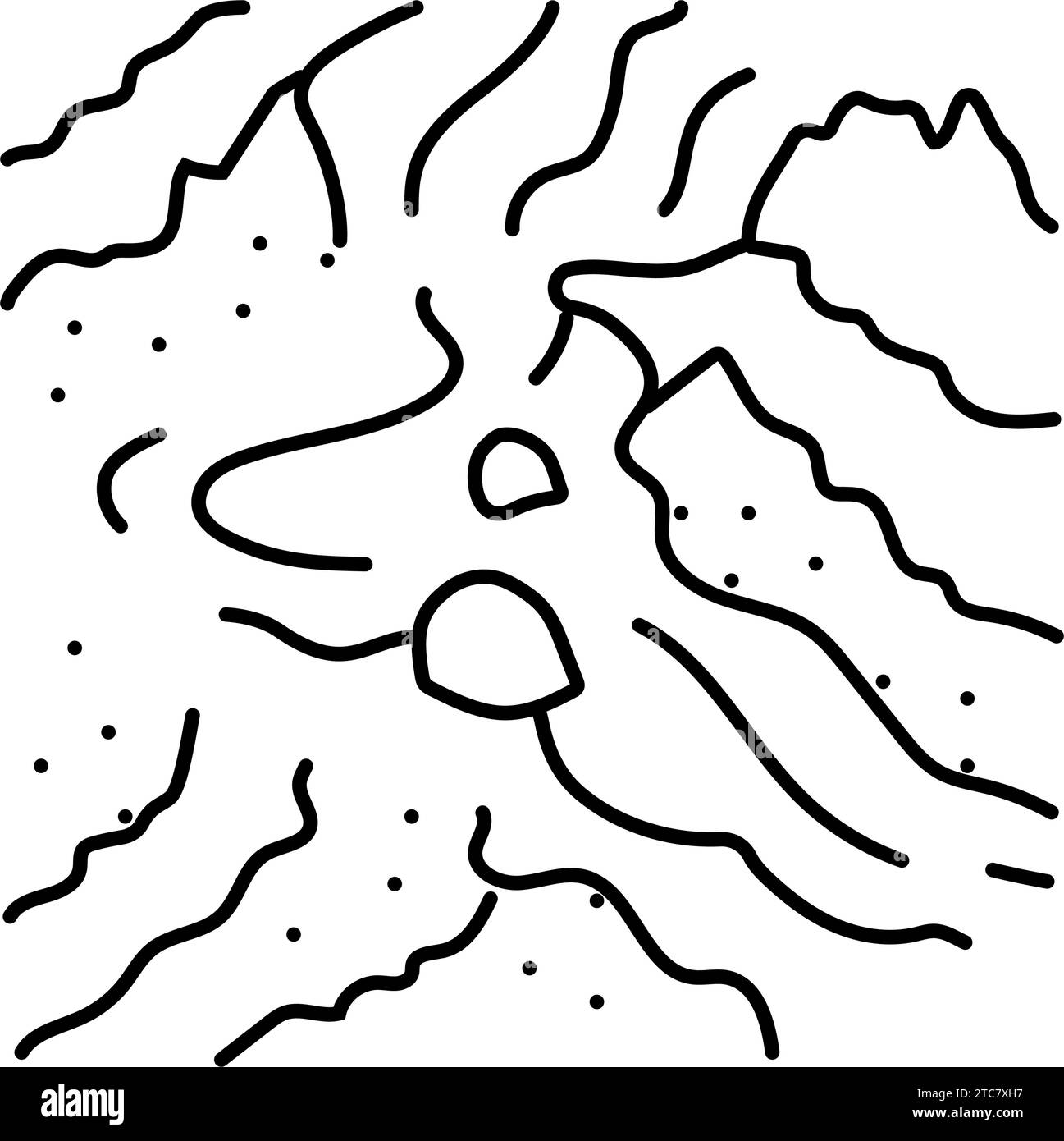Outline lava black and white stock photos images