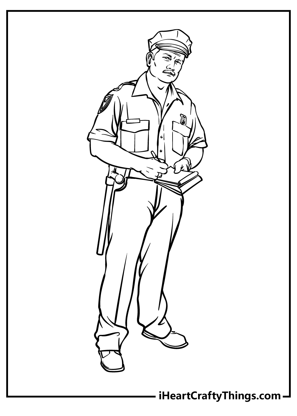 Police coloring pages free printables