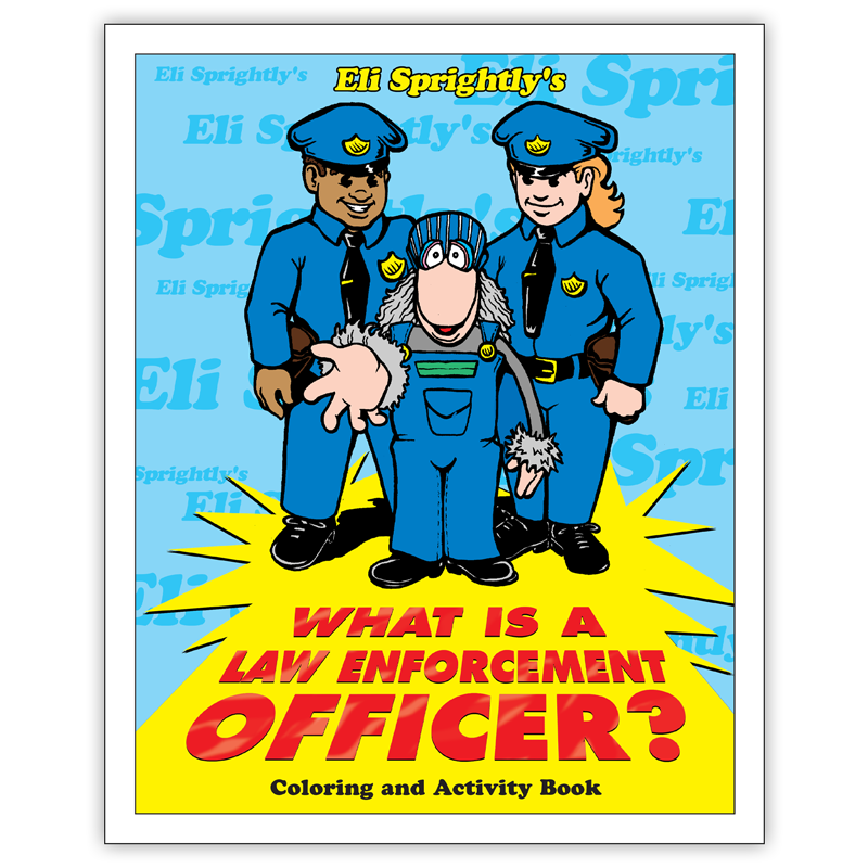 What is a law enforcement officer coloring activity book