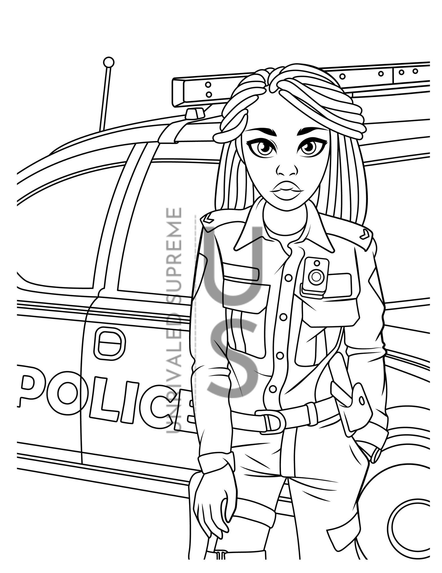 Police coloring