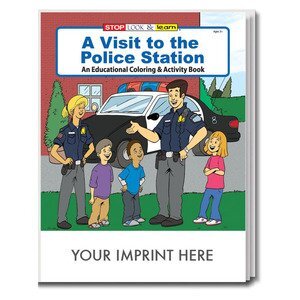 Police coloring books custom