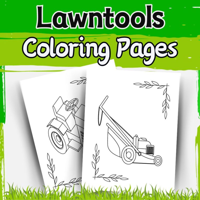 Creative coloring pages for budding gardeners lawn tools lawn mowers made by teachers