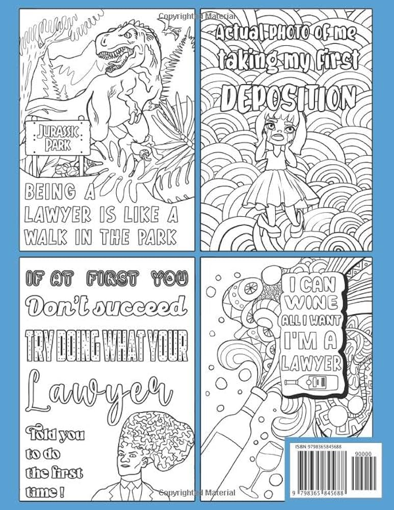 The ultimate lawyer adult coloring book a funny relatable snarky adult coloring book for lawyers shah stevenson books