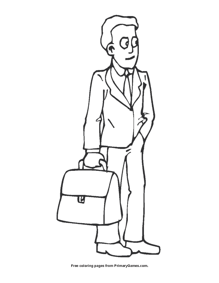 Lawyer coloring page â free printable pdf from