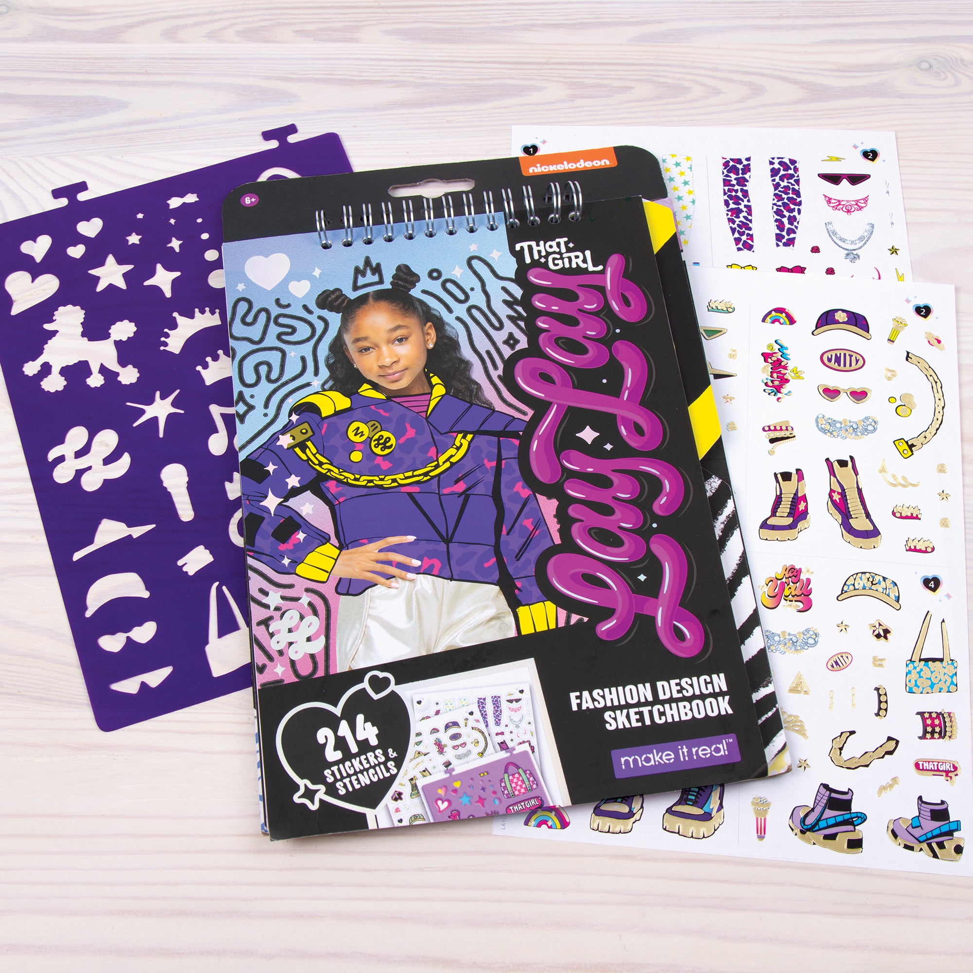 That girl lay lay fashion design page sketchbook