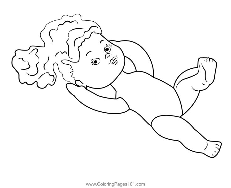 Lying doll coloring page coloring pages coloring pages for kids color