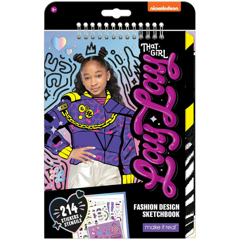 That girl lay lay fashion design page sketchbook
