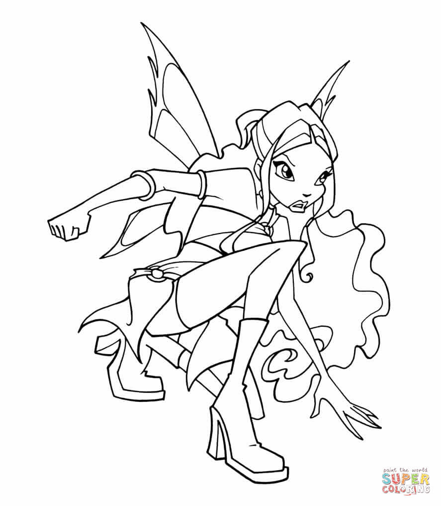 Layla coloring page free printable coloring pages
