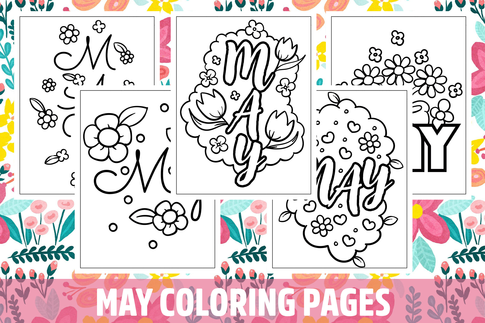 May coloring pages for kids girls boys teens birthday school activity made by teachers