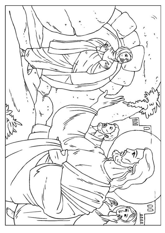 Coloring page lazarus