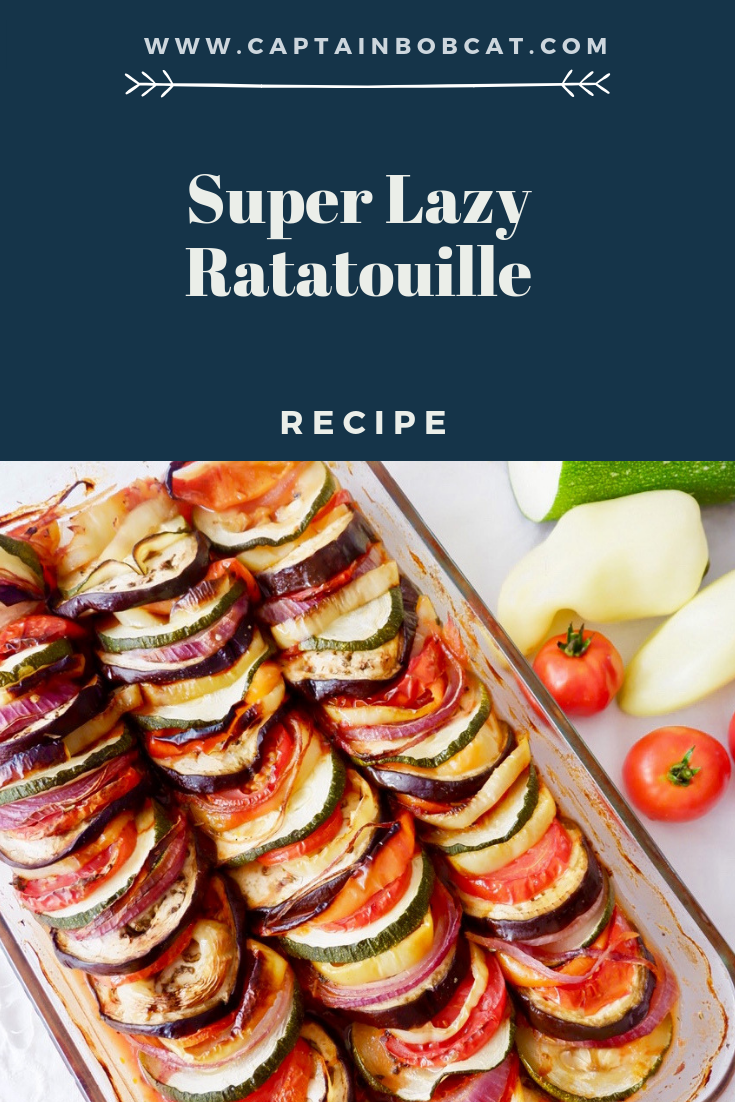 Lazy ratatouille vegan recipe
