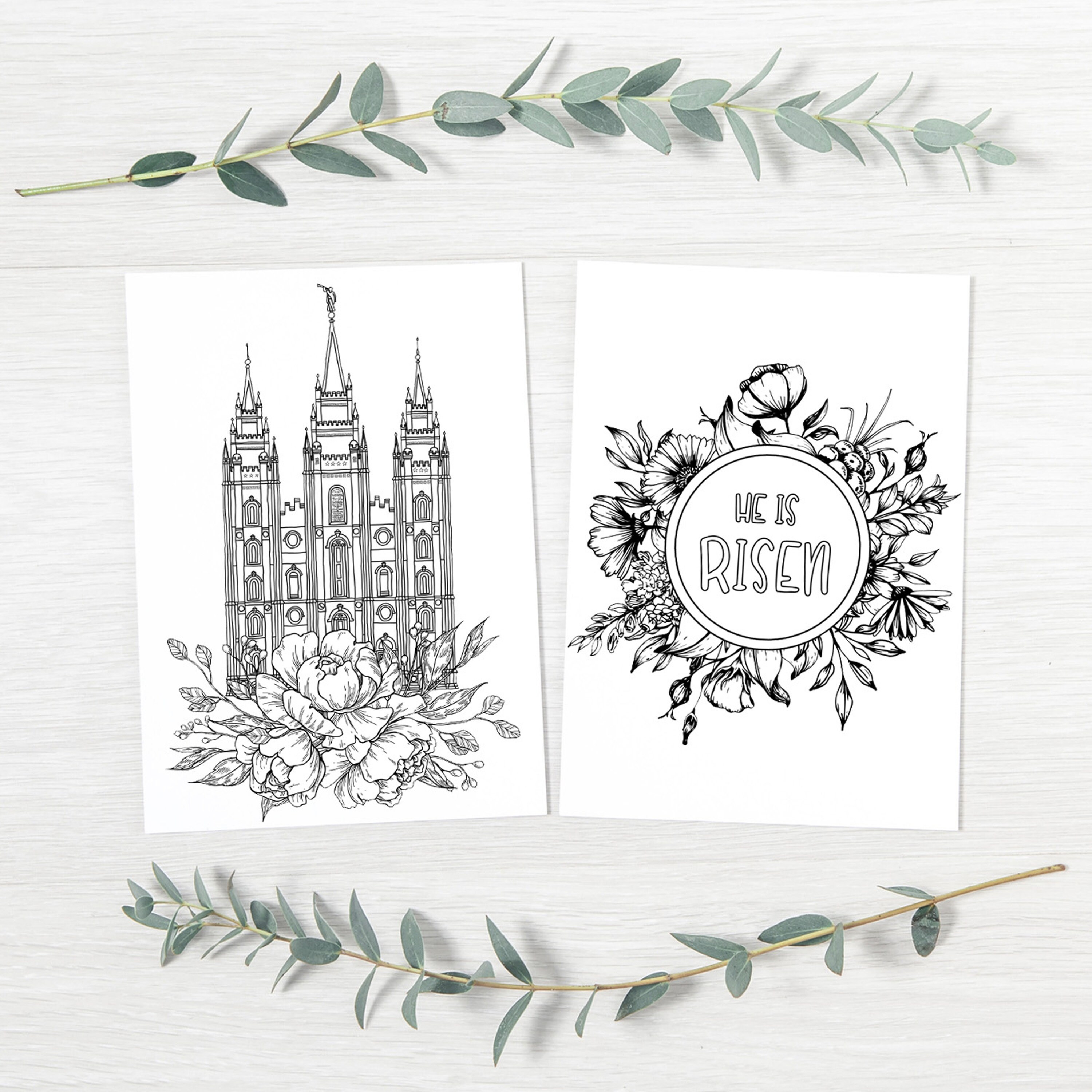 General conference coloring pages lds general conference activity booklet printable instant download
