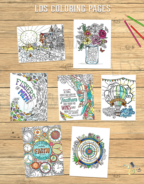 Lds coloring book for adults â