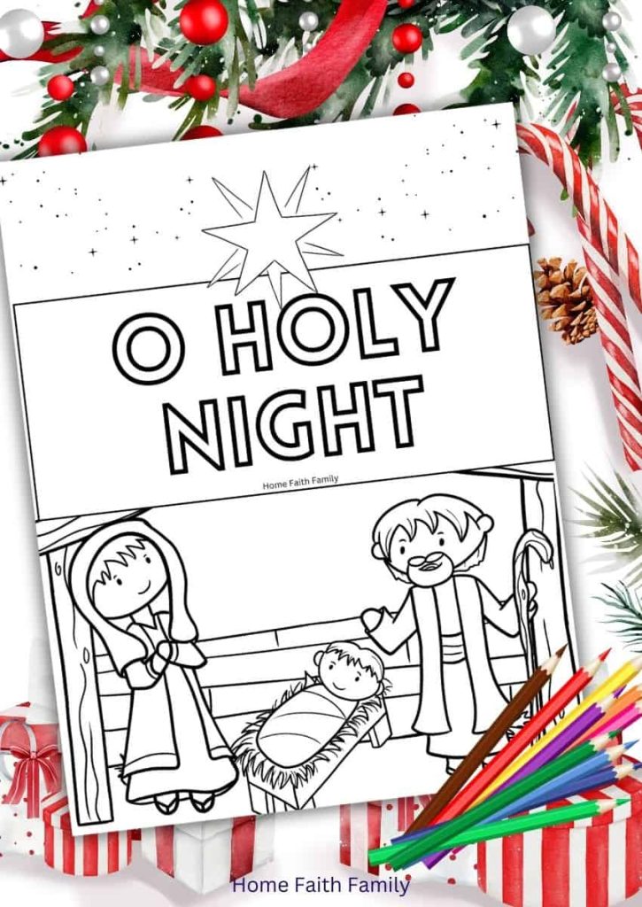 Free lds christmas coloring pages for kids