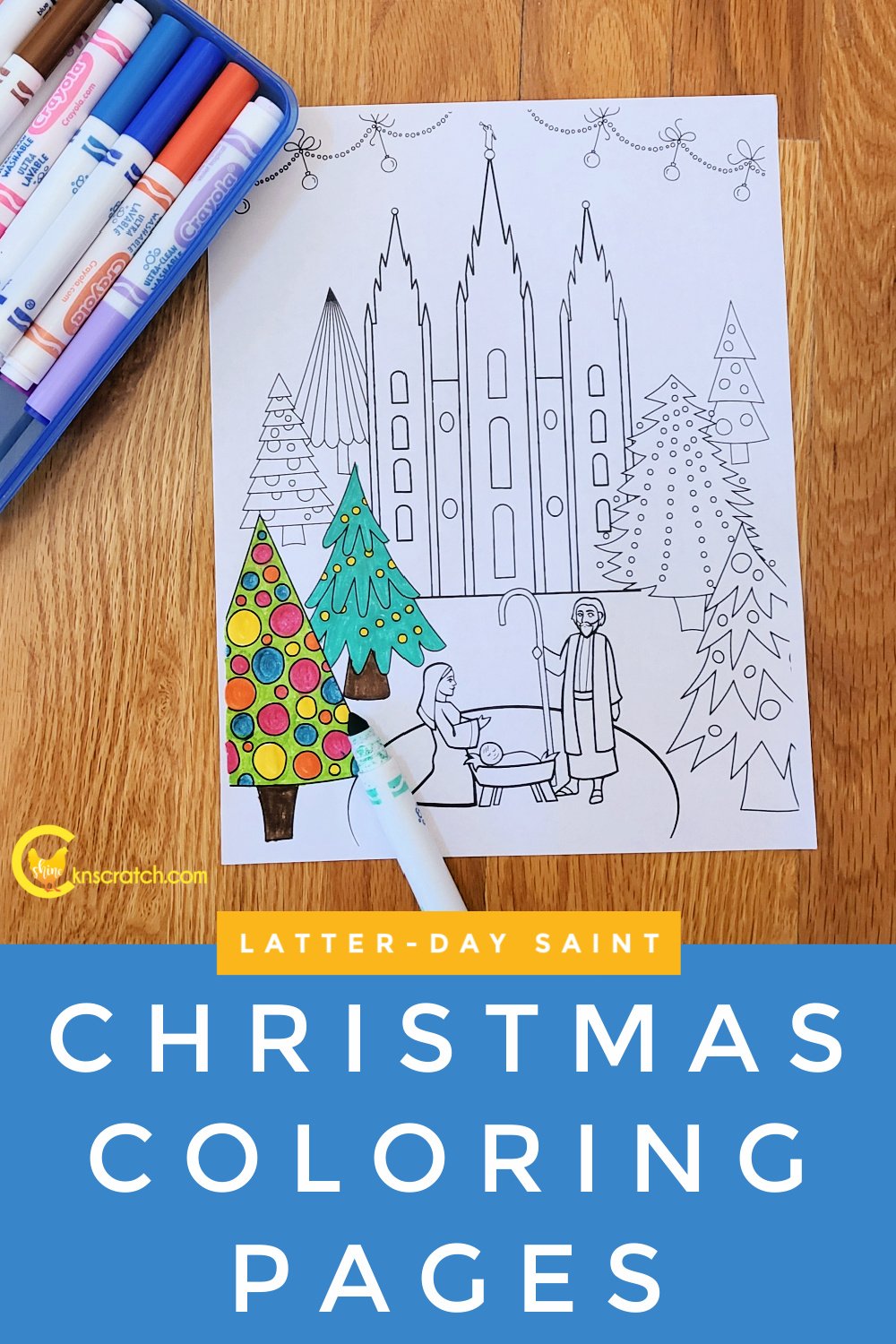 Christmas coloring activities â chicken scratch n sniff