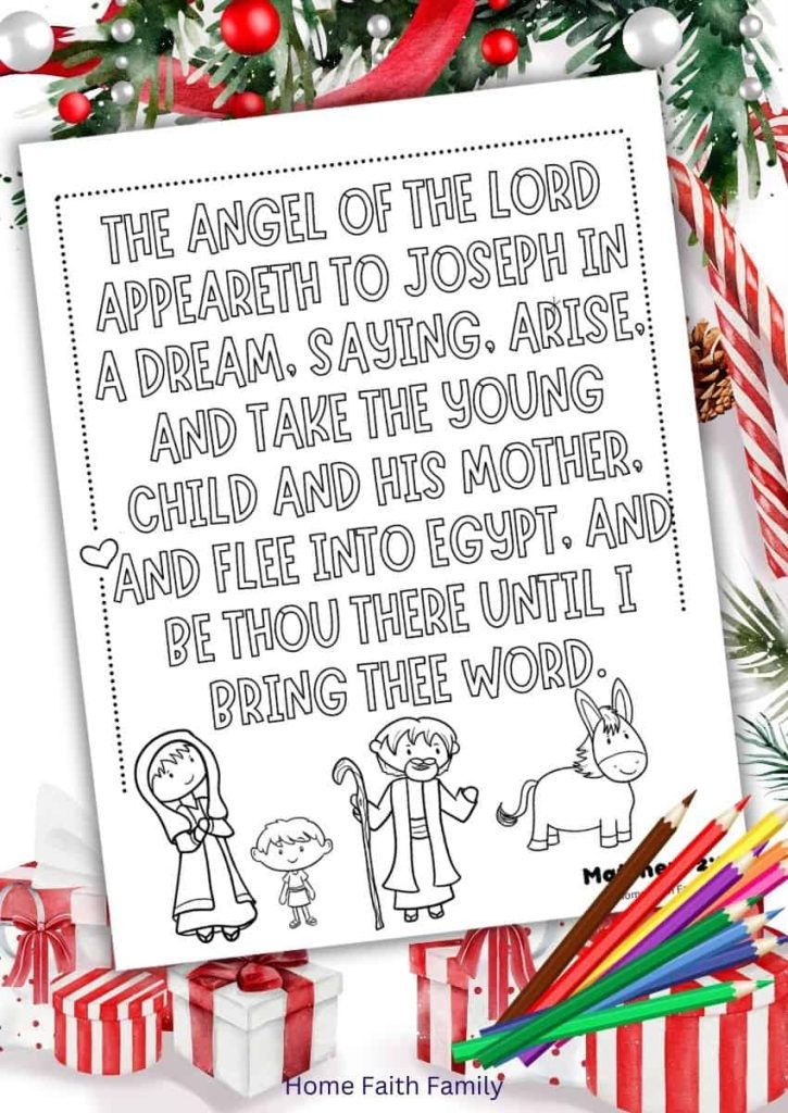 Free lds christmas coloring pages for kids