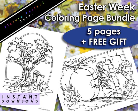 Easter coloring pages colouring activity jesus christ gethsemane atonement resurrection bible gospel christian lds fhe general conference