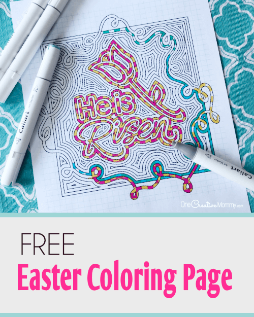 Free easter coloring page