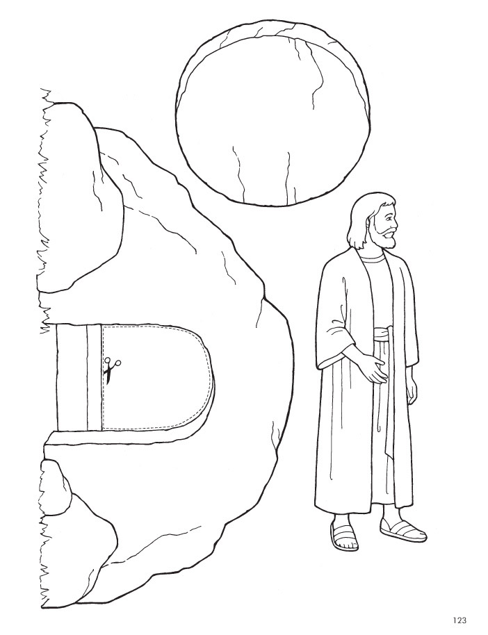 Easter coloring page lds lesson ideas