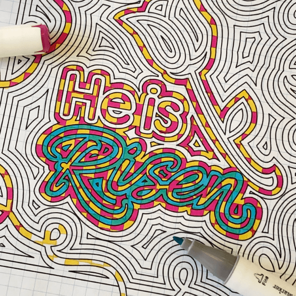 Free easter coloring page