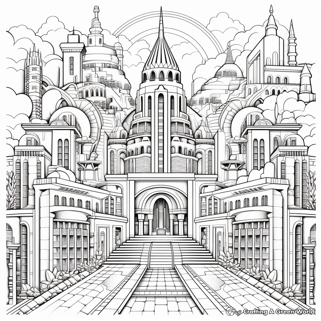 Intricate coloring pages