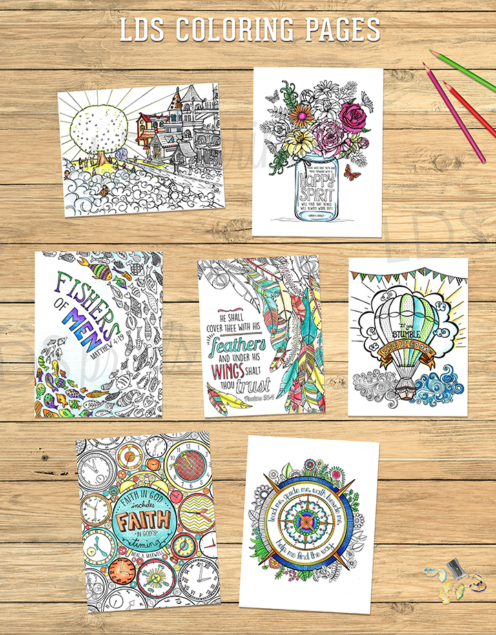 Lds coloring book for adults â